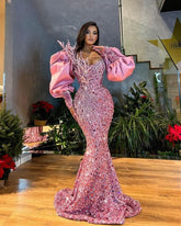 Glamorous Mermaid Prom Dress with Beads & Sequins